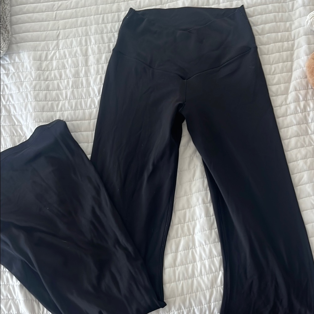 Aerie high rise flare crossover leggings